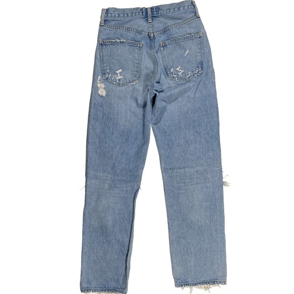 Agolde 90'S Mid Rise Loose Fit Denim Size 24x28 - Picture 5 of 8